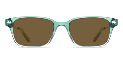 The Finley - Teal Pearlized Gradient Acetate Silver Metal Sun - Thumbnail4 - Pair Eyewear