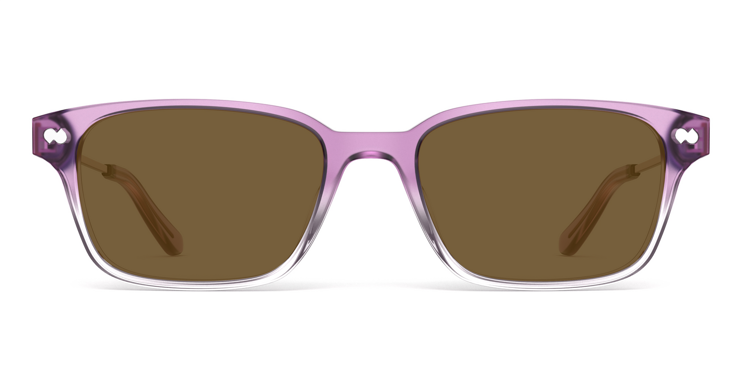 The Finley - Violet Pearlized Gradient Acetate Rose Gold Metal Sun - Carousel4 - Pair Eyewear