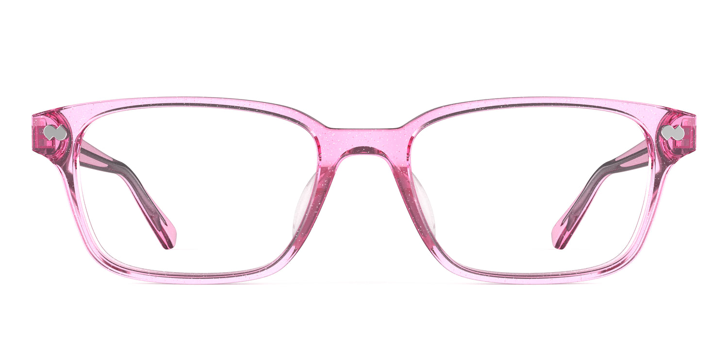 The Finley - Pink Glitter Clear