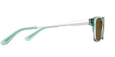 The Finley - Teal Pearlized Gradient Acetate Silver Metal Sun - Thumbnail6 - Pair Eyewear