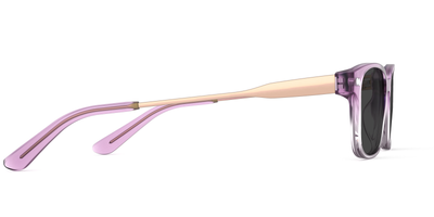 The Finley - Violet Pearlized Gradient Acetate Rose Gold Metal Sun - Thumbnail5 - Pair Eyewear