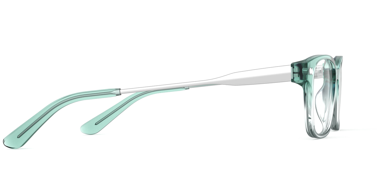 The Finley - Teal Pearlized Gradient Acetate Silver Metal - Carousel3 - Pair Eyewear