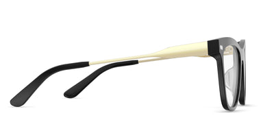 The Reese - Black Acetate Gold Metal