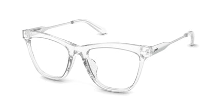 The Reese - Crystal Clear Acetate Silver Metal
