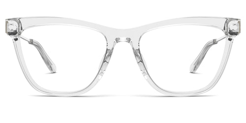 The Harper - Crystal Clear Acetate Silver Metal