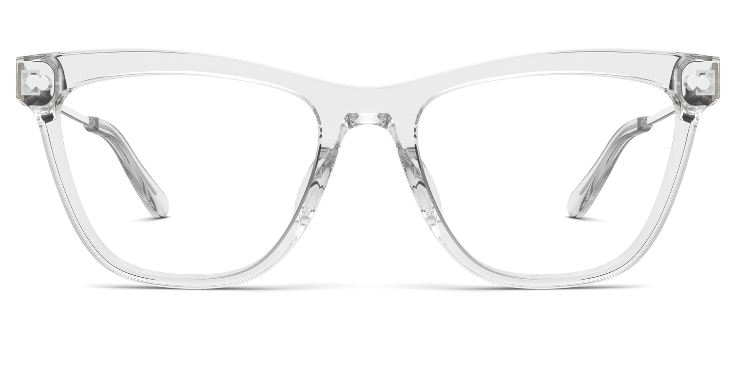 The Reese - Crystal Clear Acetate Silver Metal