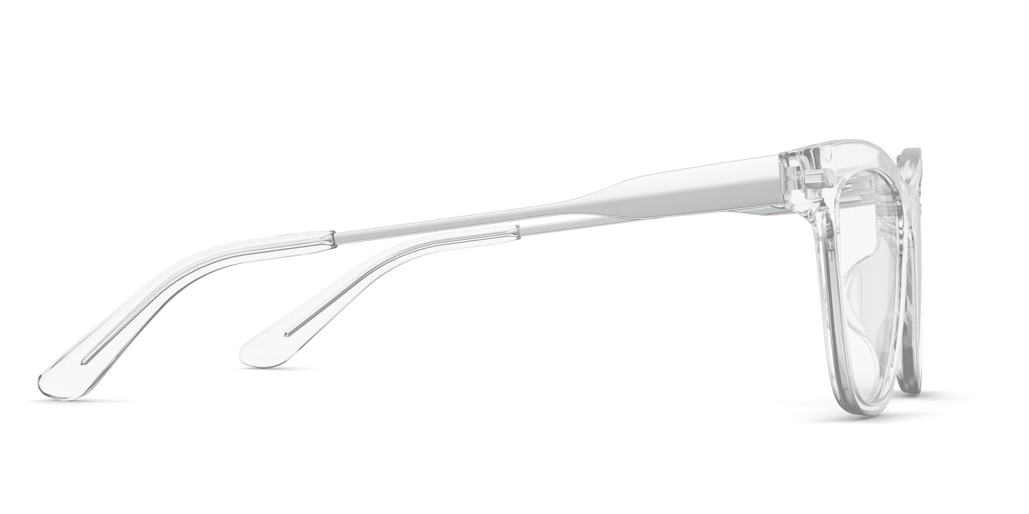 The Reese - Crystal Clear Acetate Silver Metal