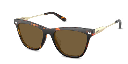 The Harper - Tortoise Acetate Gold Metal Sun