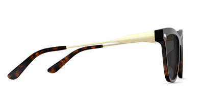 The Harper - Tortoise Acetate Gold Metal Sun