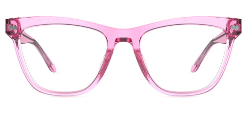 The Harper - Pink Glitter Clear