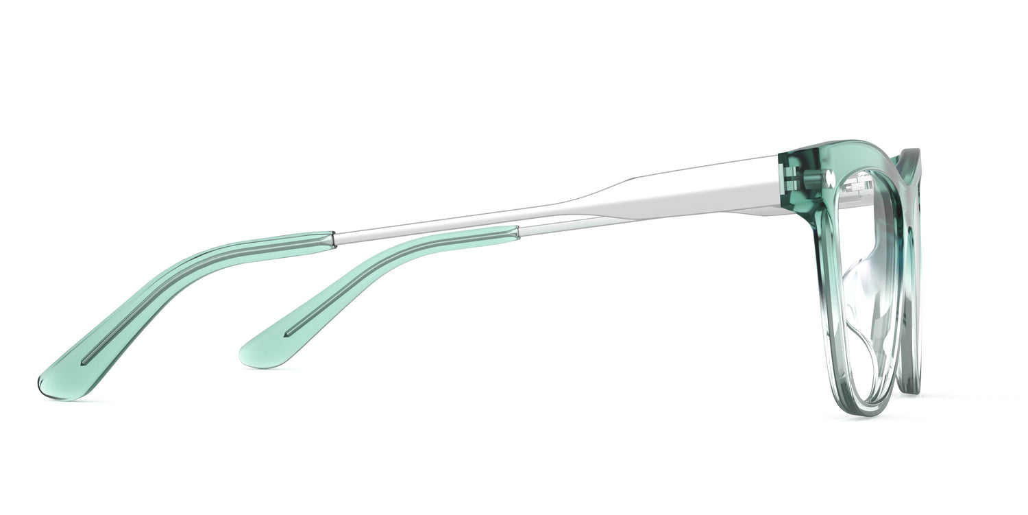 The Harper - Teal Pearlized Gradient Acetate Silver Metal - Carousel3 - Pair Eyewear