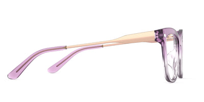 The Harper - Violet Pearlized Gradient Acetate Rose Gold Metal - Thumbnail3 - Pair Eyewear