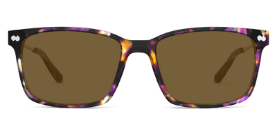 The Kirby - Purple Confetti Tortoise Acetate Gold Metal Sun - Thumbnail4 - Pair Eyewear