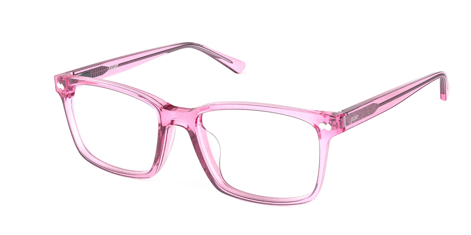 The Kirby - Pink Glitter Clear