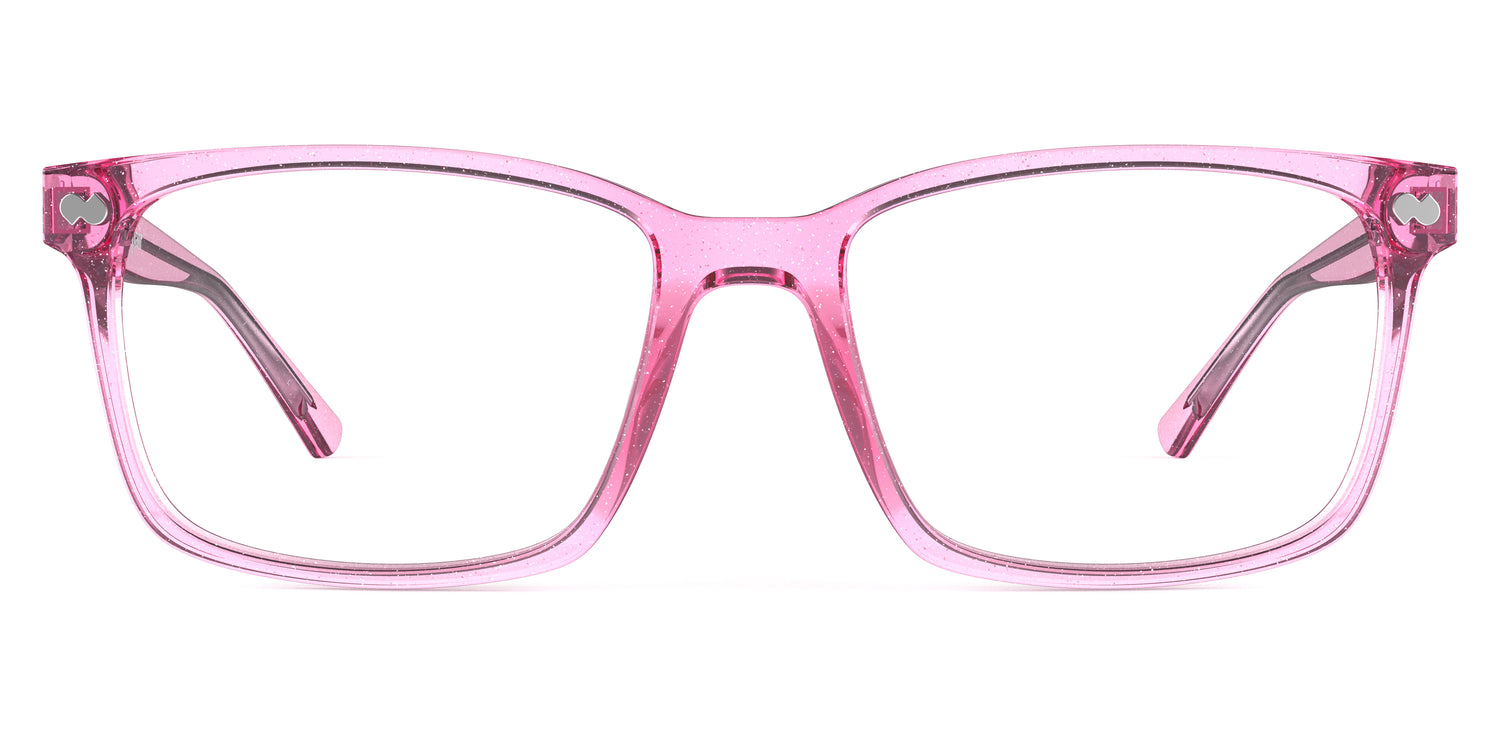 The Kirby - Pink Glitter Clear