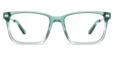 The Kirby - Teal Pearlized Gradient Acetate Silver Metal - Thumbnail2 - Pair Eyewear