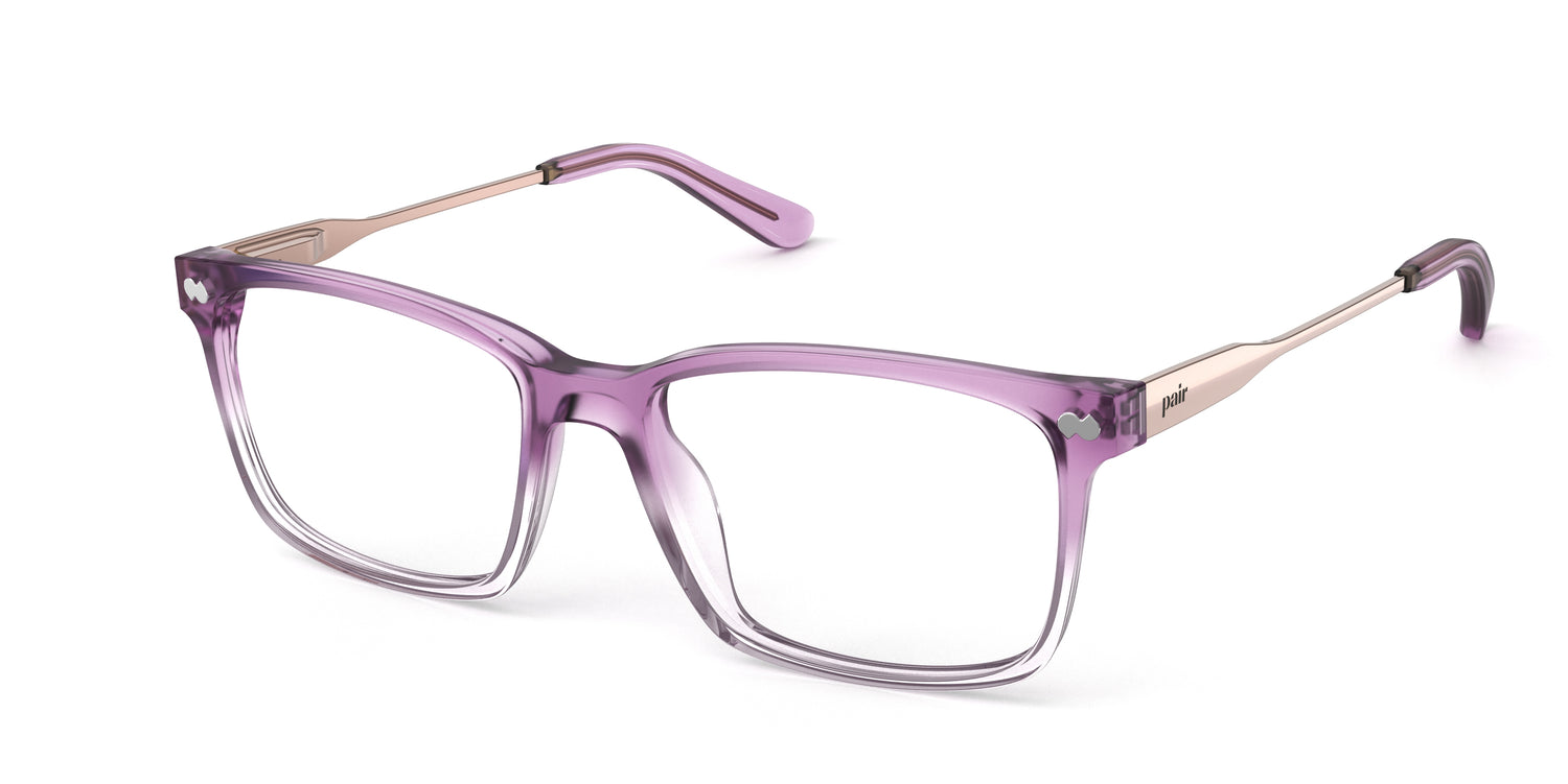 The Kirby - Violet Pearlized Gradient Acetate Rose Gold Metal - Carousel1 - Pair Eyewear