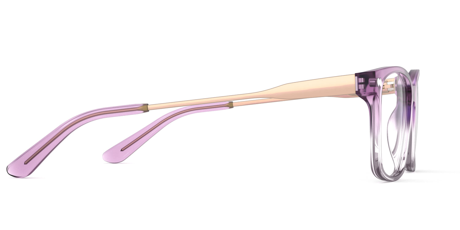 The Kirby - Violet Pearlized Gradient Acetate Rose Gold Metal - Carousel3 - Pair Eyewear