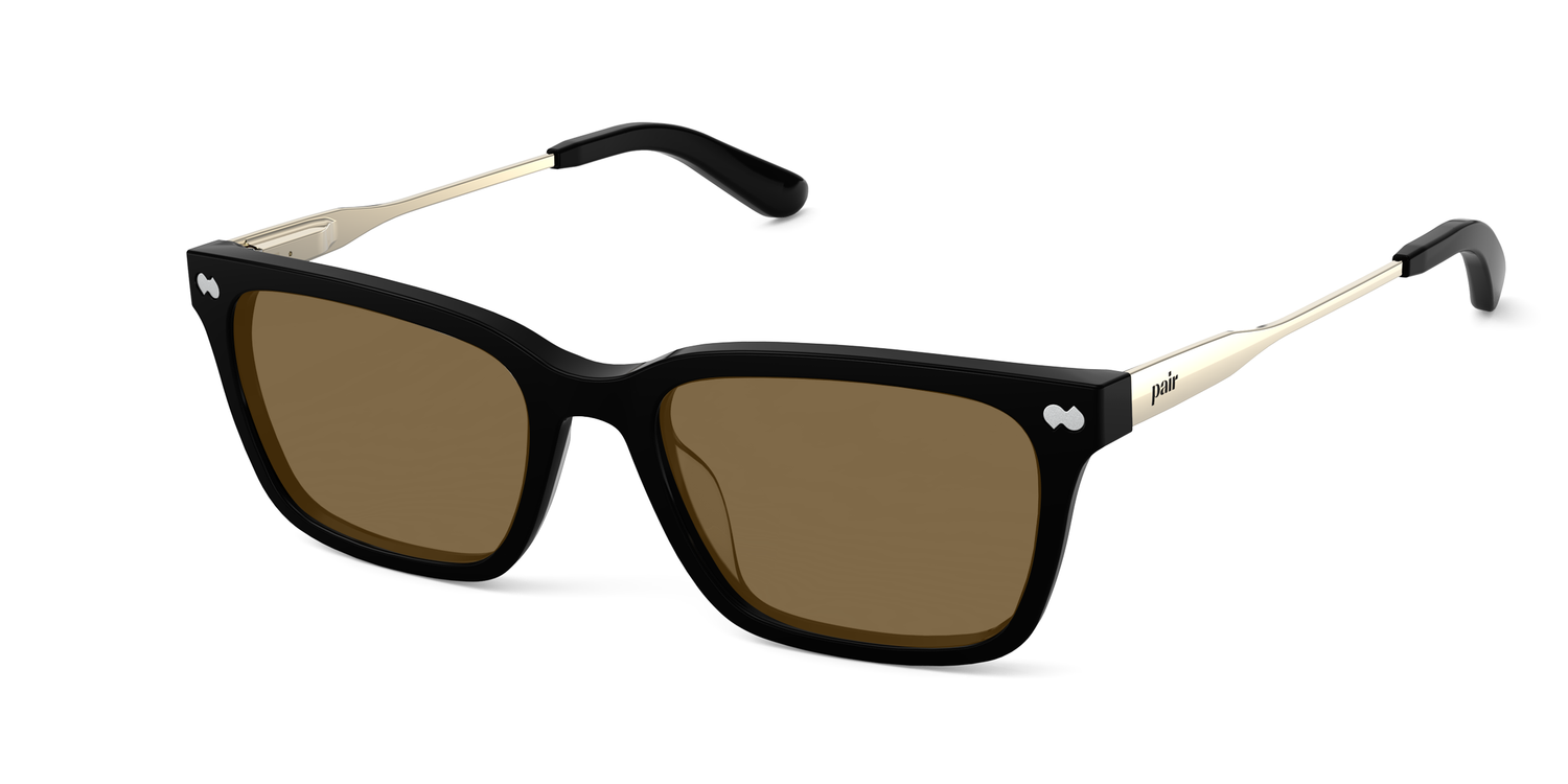 The Larkin - Mixed Material Black Gold Metal Sun