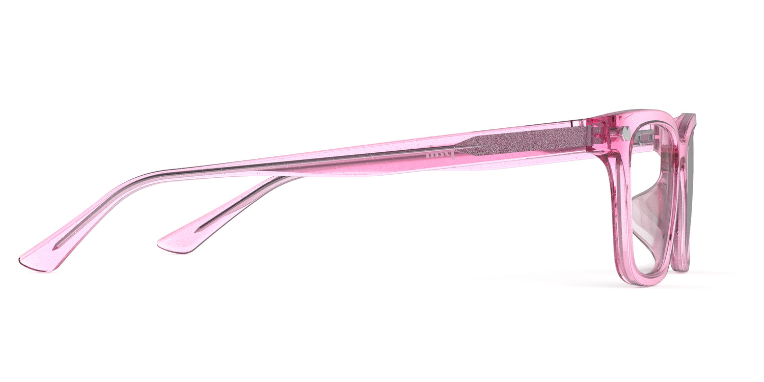 The Larkin - Pink Glitter Clear
