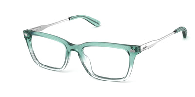 The Larkin - Teal Pearlized Gradient Acetate Silver Metal - Thumbnail1 - Pair Eyewear