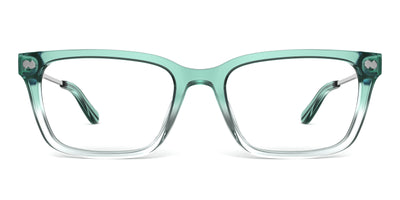 The Larkin - Teal Pearlized Gradient Acetate Silver Metal - Thumbnail2 - Pair Eyewear