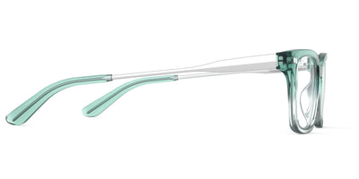 The Larkin - Teal Pearlized Gradient Acetate Silver Metal - Thumbnail3 - Pair Eyewear