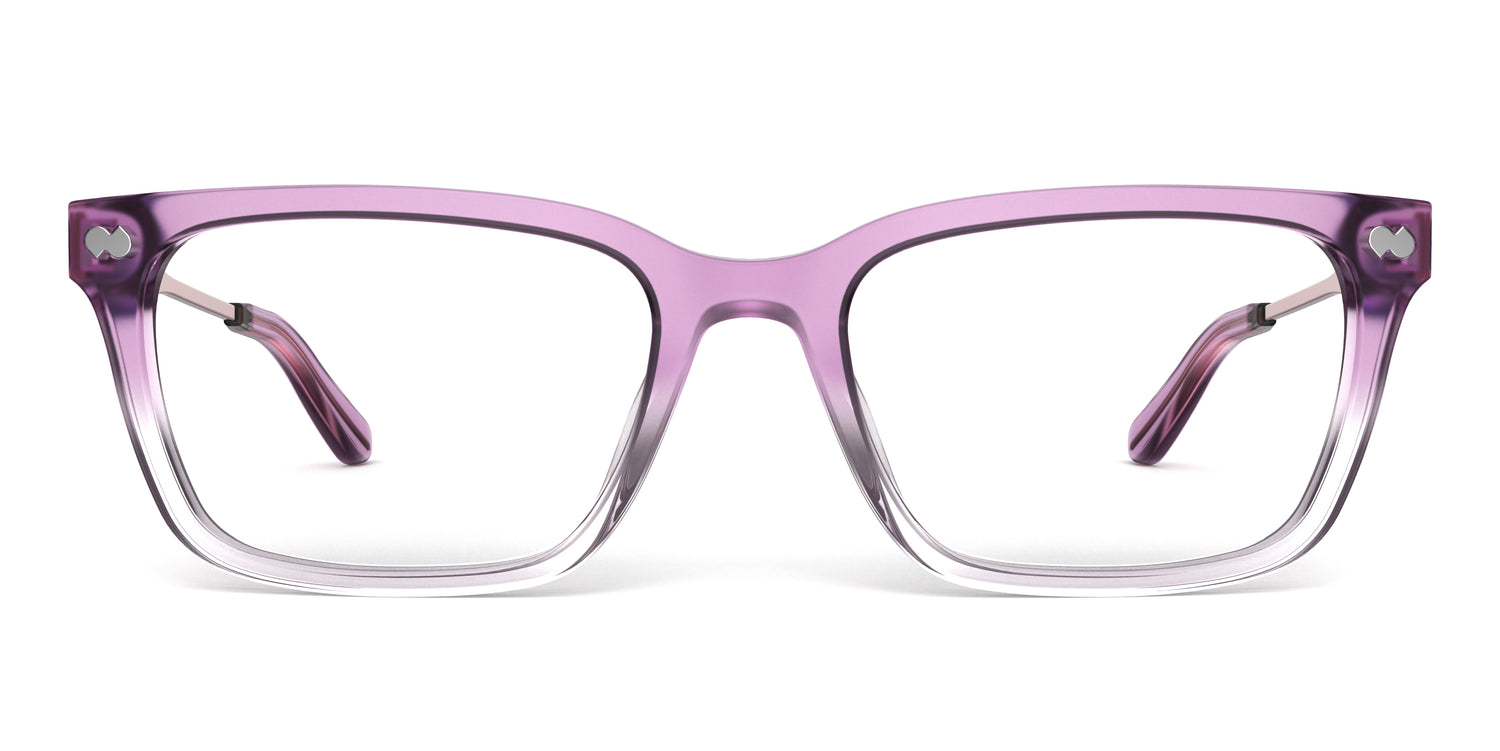 The Larkin - Violet Pearlized Gradient Acetate Rose Gold Metal - Carousel2 - Pair Eyewear