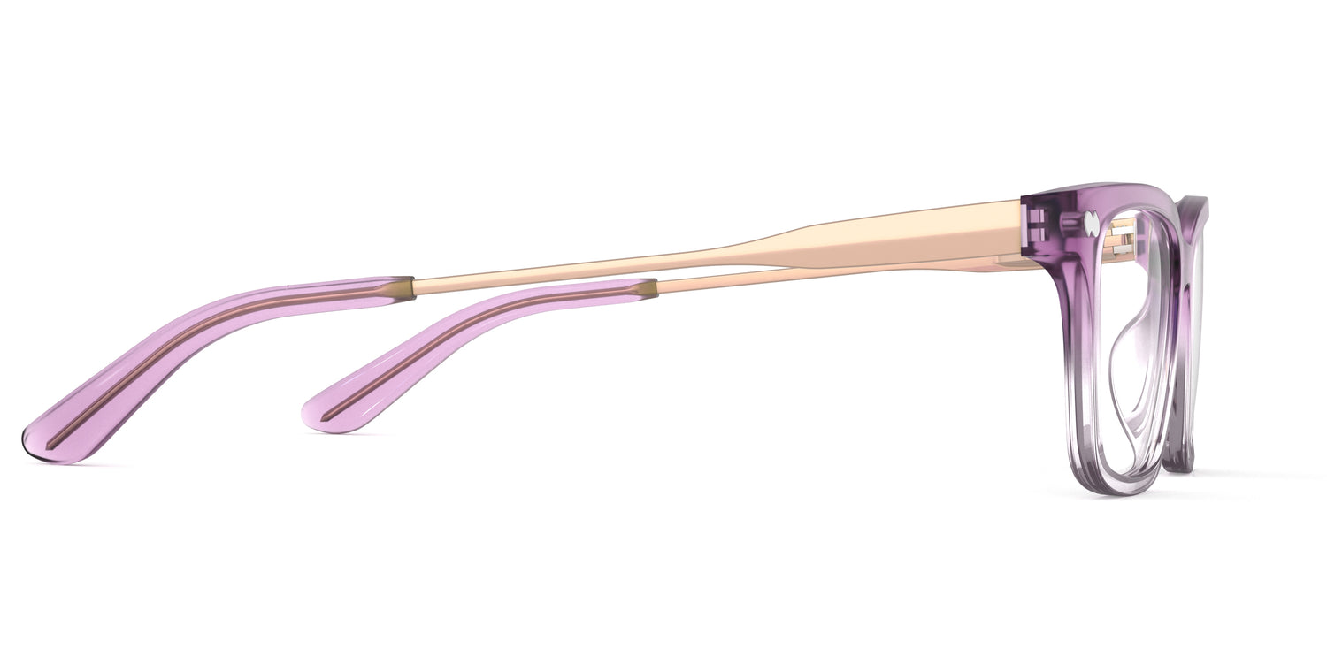 The Larkin - Violet Pearlized Gradient Acetate Rose Gold Metal - Carousel3 - Pair Eyewear