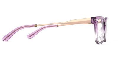 The Larkin - Violet Pearlized Gradient Acetate Rose Gold Metal - Thumbnail3 - Pair Eyewear