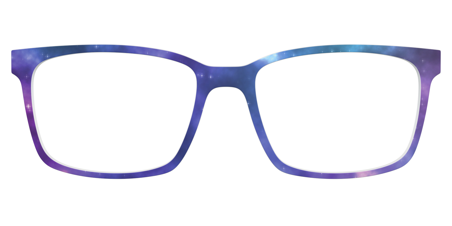 The Galaxy Top Frame in purple and blue on a Kirby base frame