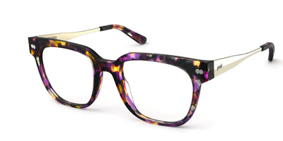 The Murphy - Purple Confetti Tortoise Acetate Gold Metal - Thumbnail1 - Pair Eyewear