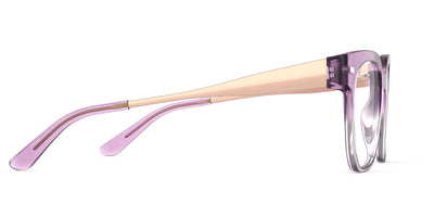The Murphy - Violet Pearlized Gradient Acetate Rose Gold Metal - Thumbnail3 - Pair Eyewear