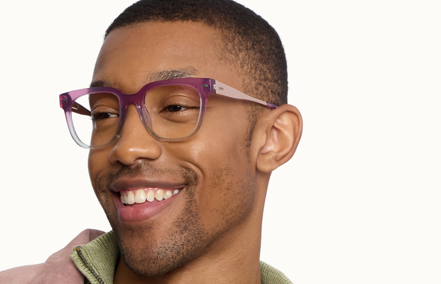 The Murphy - Violet Pearlized Gradient Acetate Rose Gold Metal - LifeStyle2 - Pair Eyewear