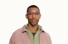The Murphy - Violet Pearlized Gradient Acetate Rose Gold Metal - LifeStyle Thumbnail1 - Pair Eyewear