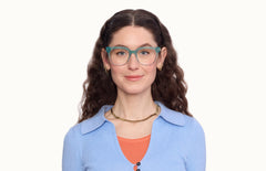 The Murphy - Teal Pearlized Gradient Acetate Silver Metal - LifeStyle Thumbnail1 - Pair Eyewear