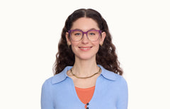 The Murphy - Violet Pearlized Gradient Acetate Rose Gold Metal - LifeStyle Thumbnail1 - Pair Eyewear