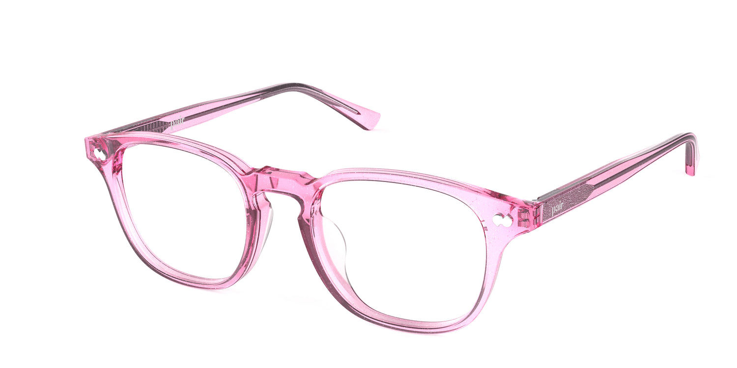 The Otis - Pink Glitter Clear