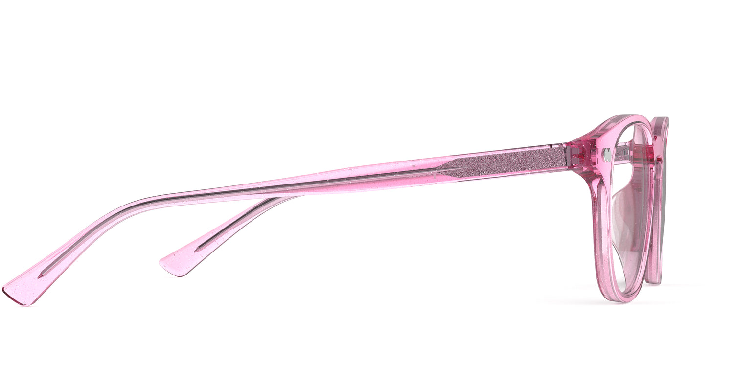 The Otis - Pink Glitter Clear