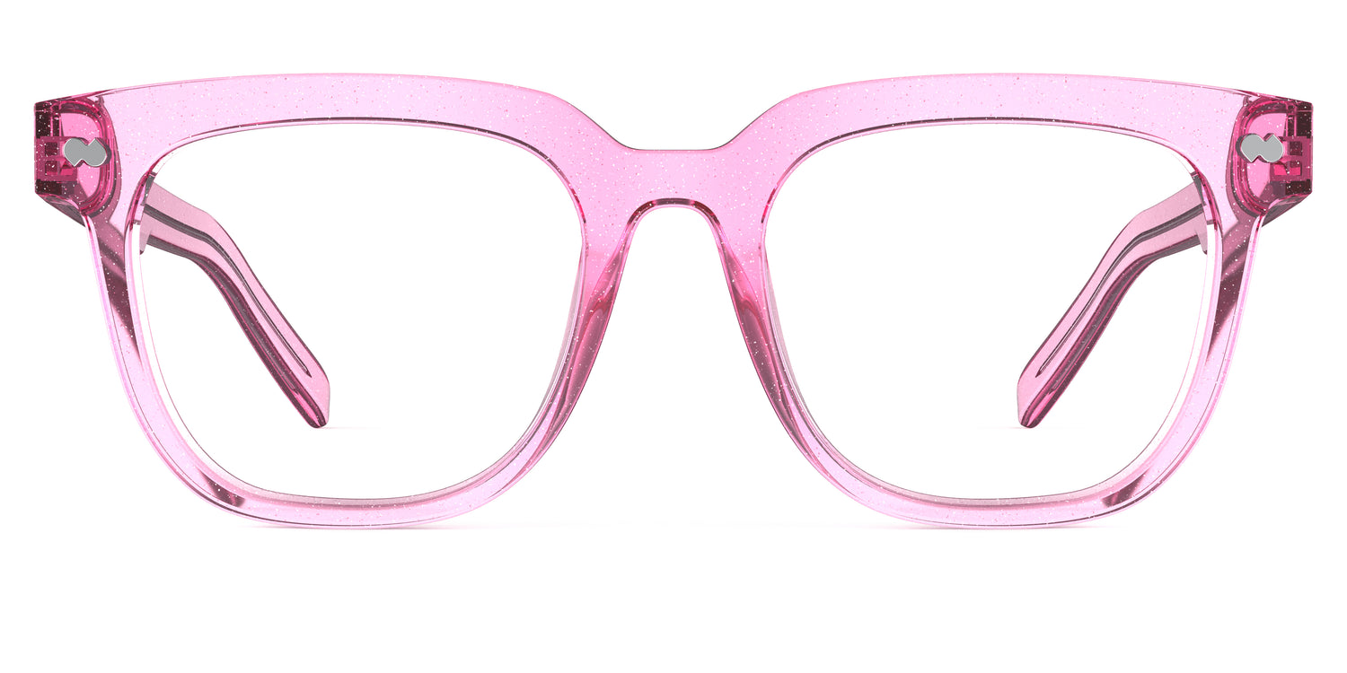 The Payton - Pink Glitter Clear