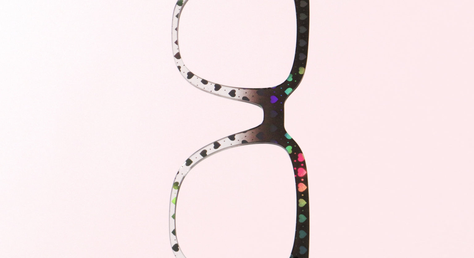 The Rainbow Foil Hearts Gradient Crystal - LifeStyle Thumbnail Video1 - Pair Eyewear