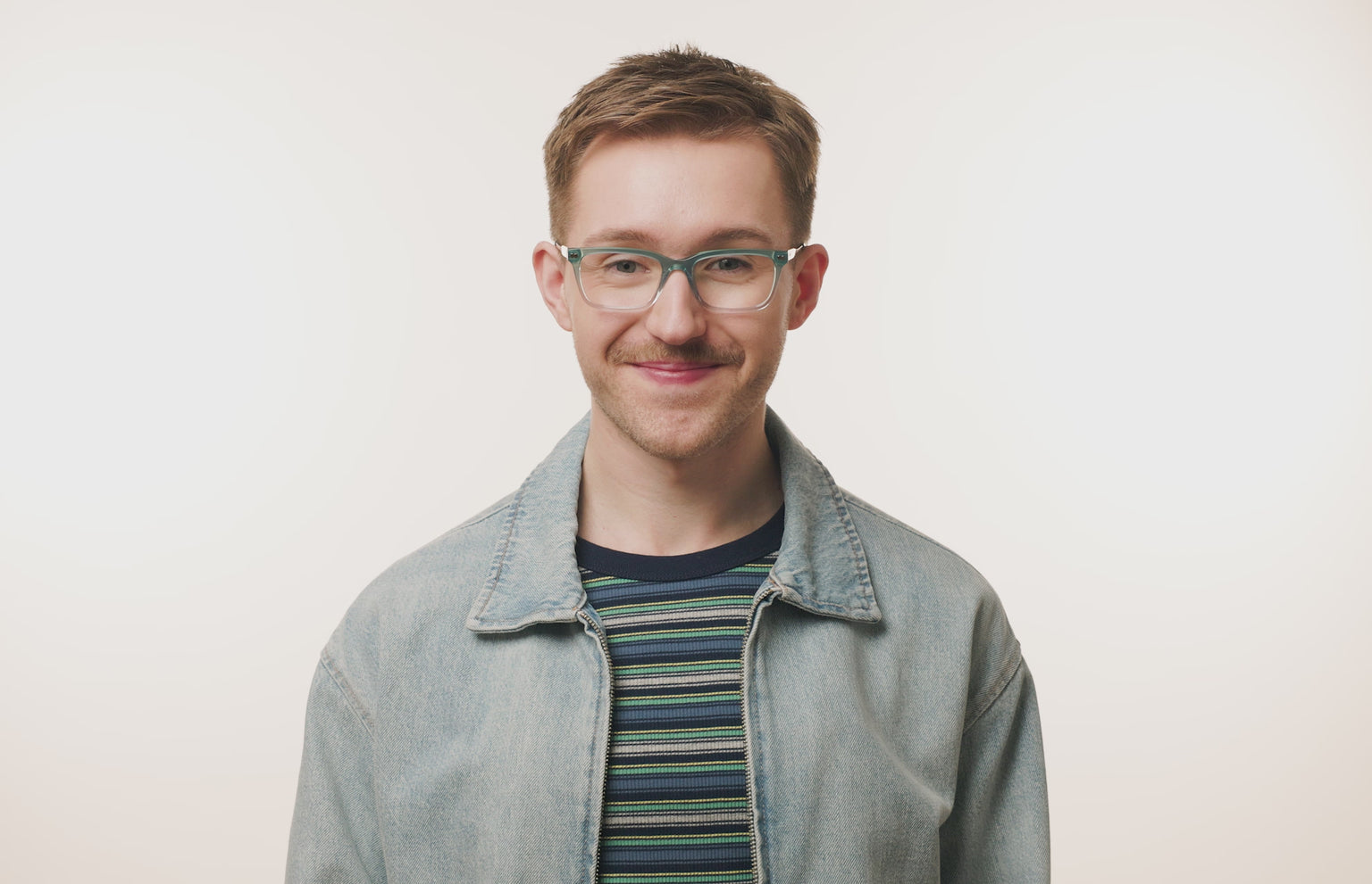 The Larkin - Teal Pearlized Gradient Acetate Silver Metal - LifeStyle Thumbnail2 - Pair Eyewear