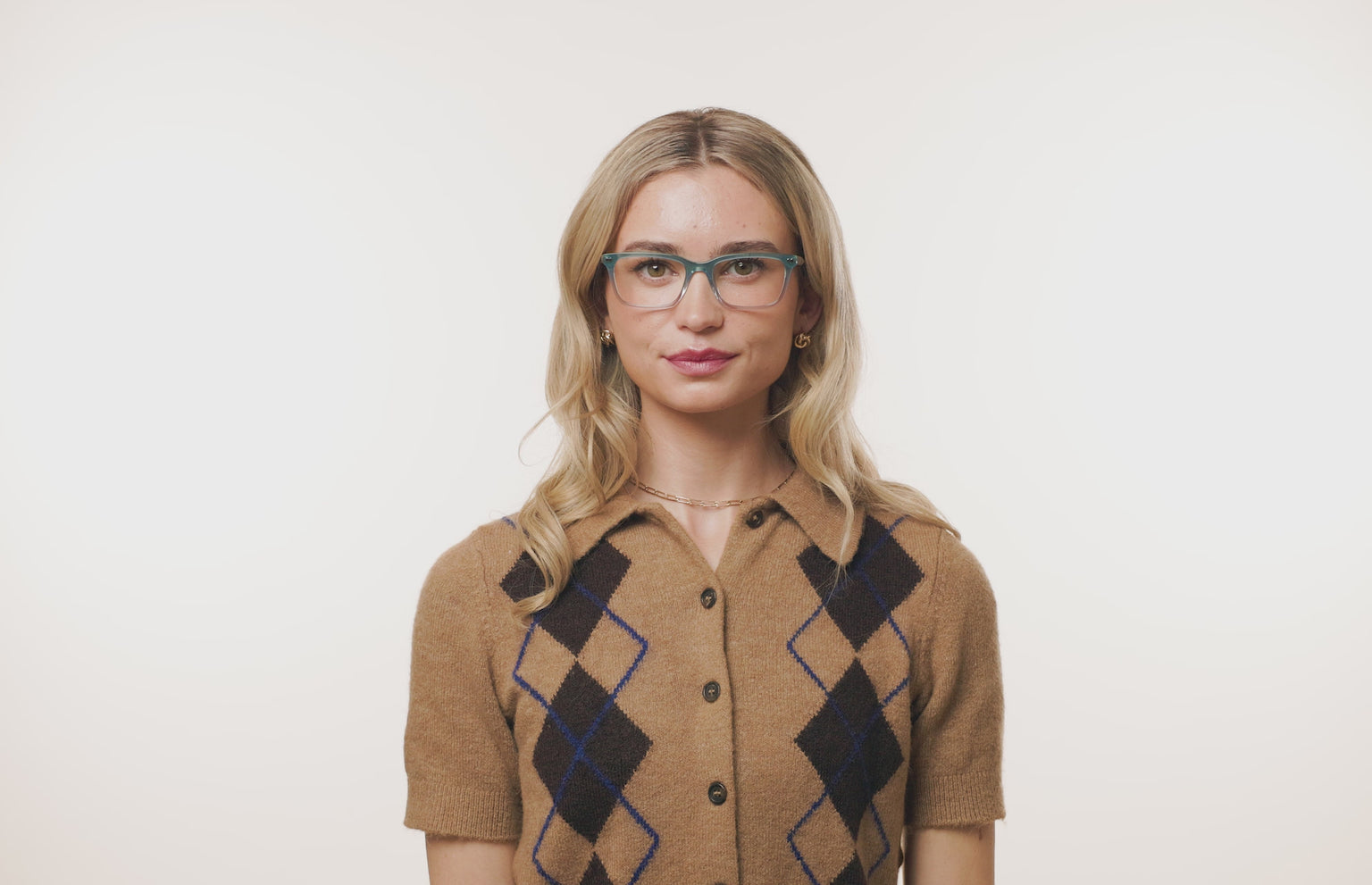 The Larkin - Teal Pearlized Gradient Acetate Silver Metal - LifeStyle Thumbnail3 - Pair Eyewear