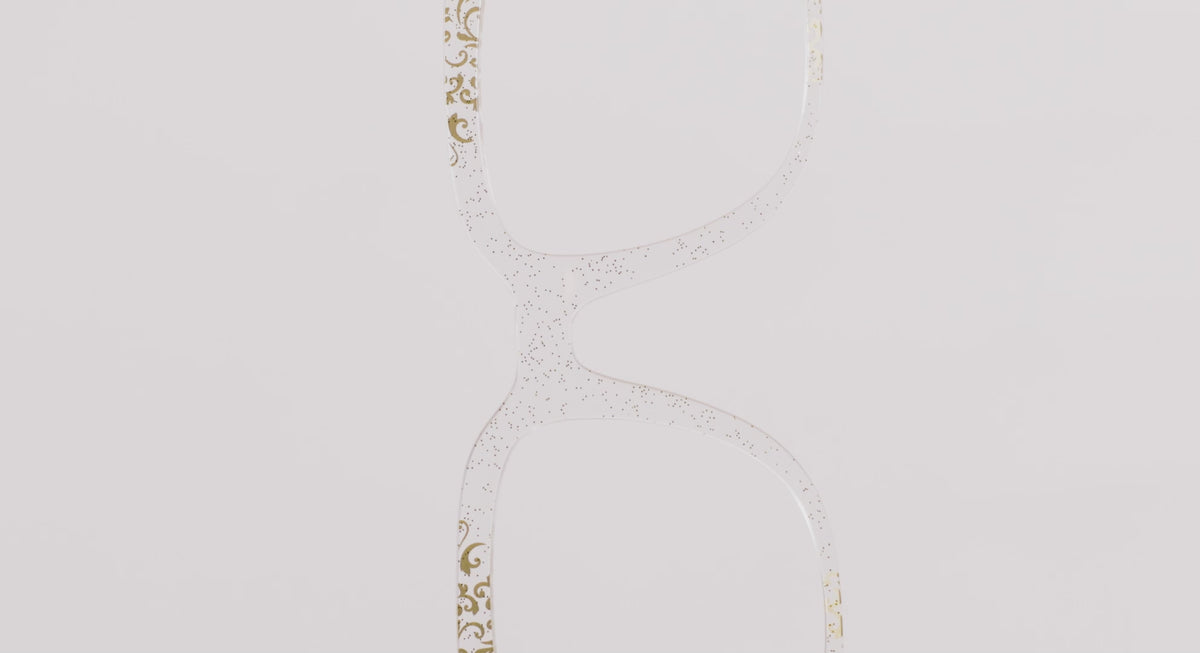 The Golden Flair Glitter Crystal with Gold Foil - LifeStyle Thumbnail Video1 - Pair Eyewear