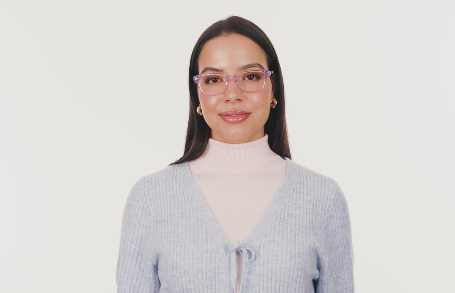 The Finley - Lavender Clear - LifeStyle Thumbnail2 - Pair Eyewear