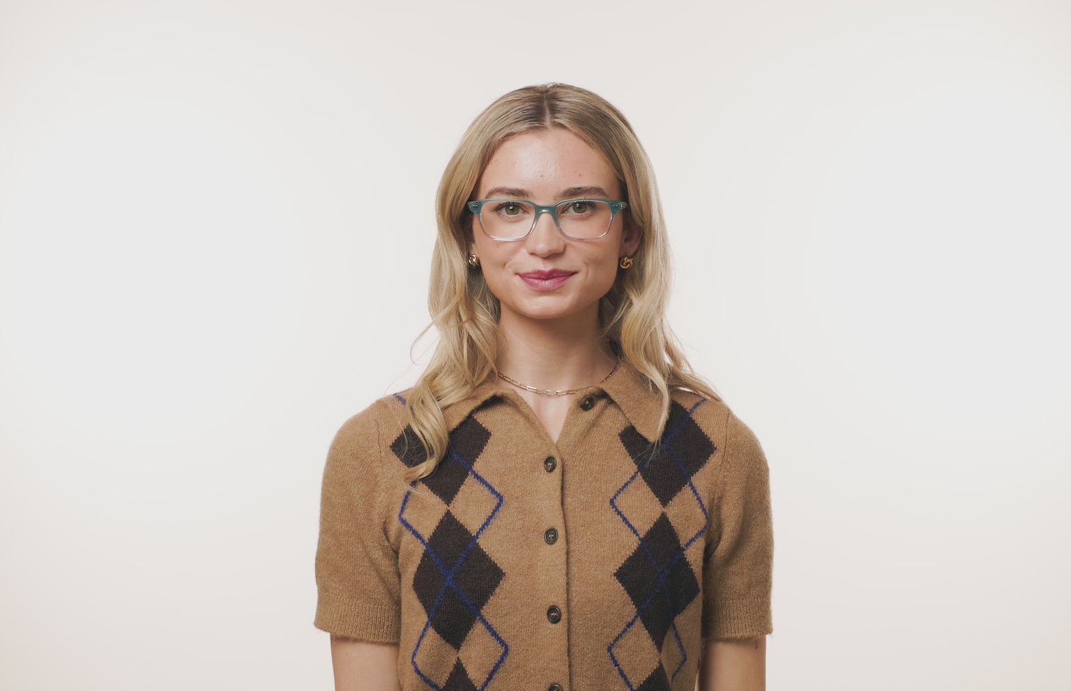 The Finley - Teal Pearlized Gradient Acetate Silver Metal - LifeStyle Thumbnail2 - Pair Eyewear