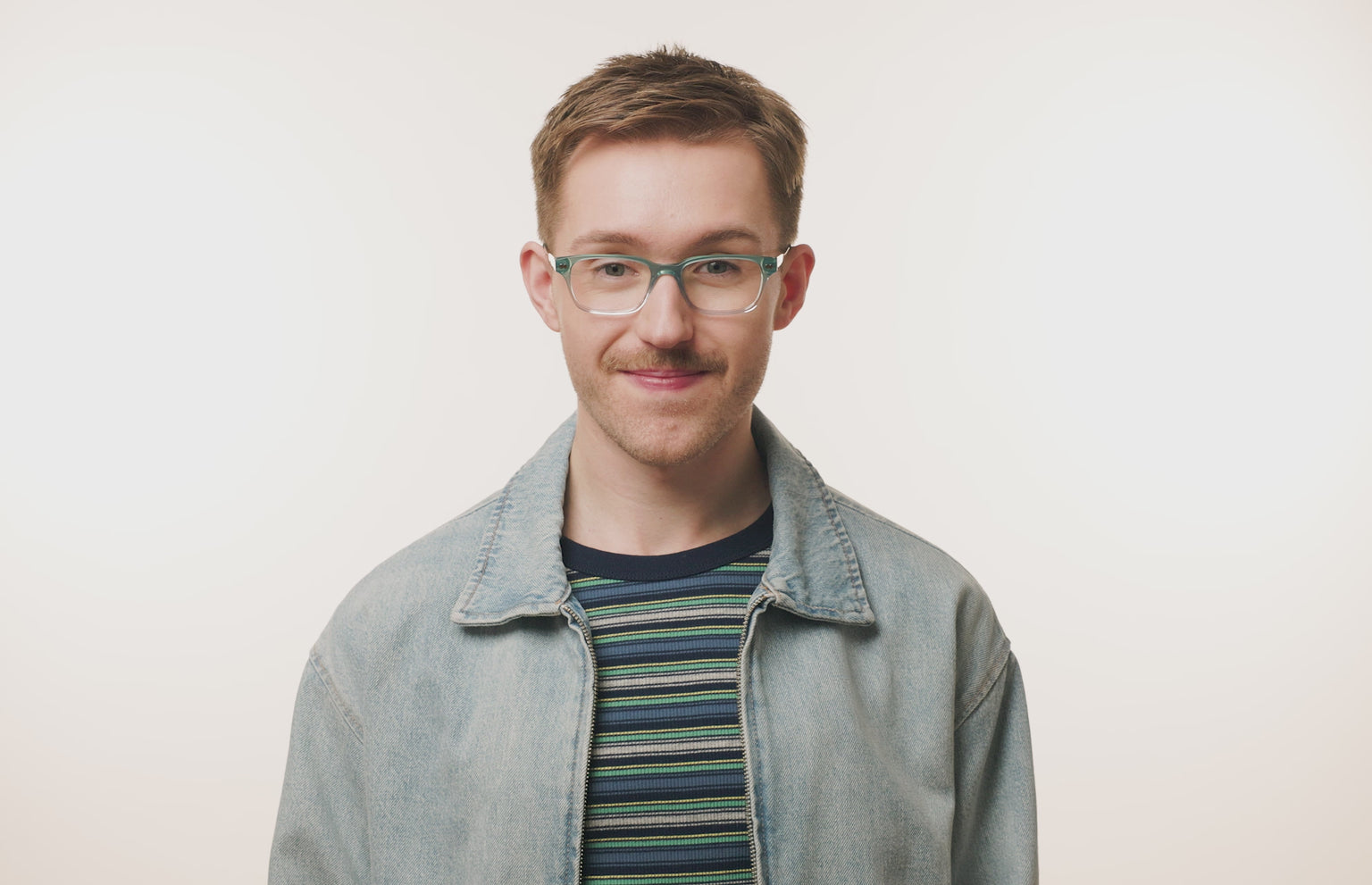 The Finley - Teal Pearlized Gradient Acetate Silver Metal - LifeStyle Thumbnail2 - Pair Eyewear