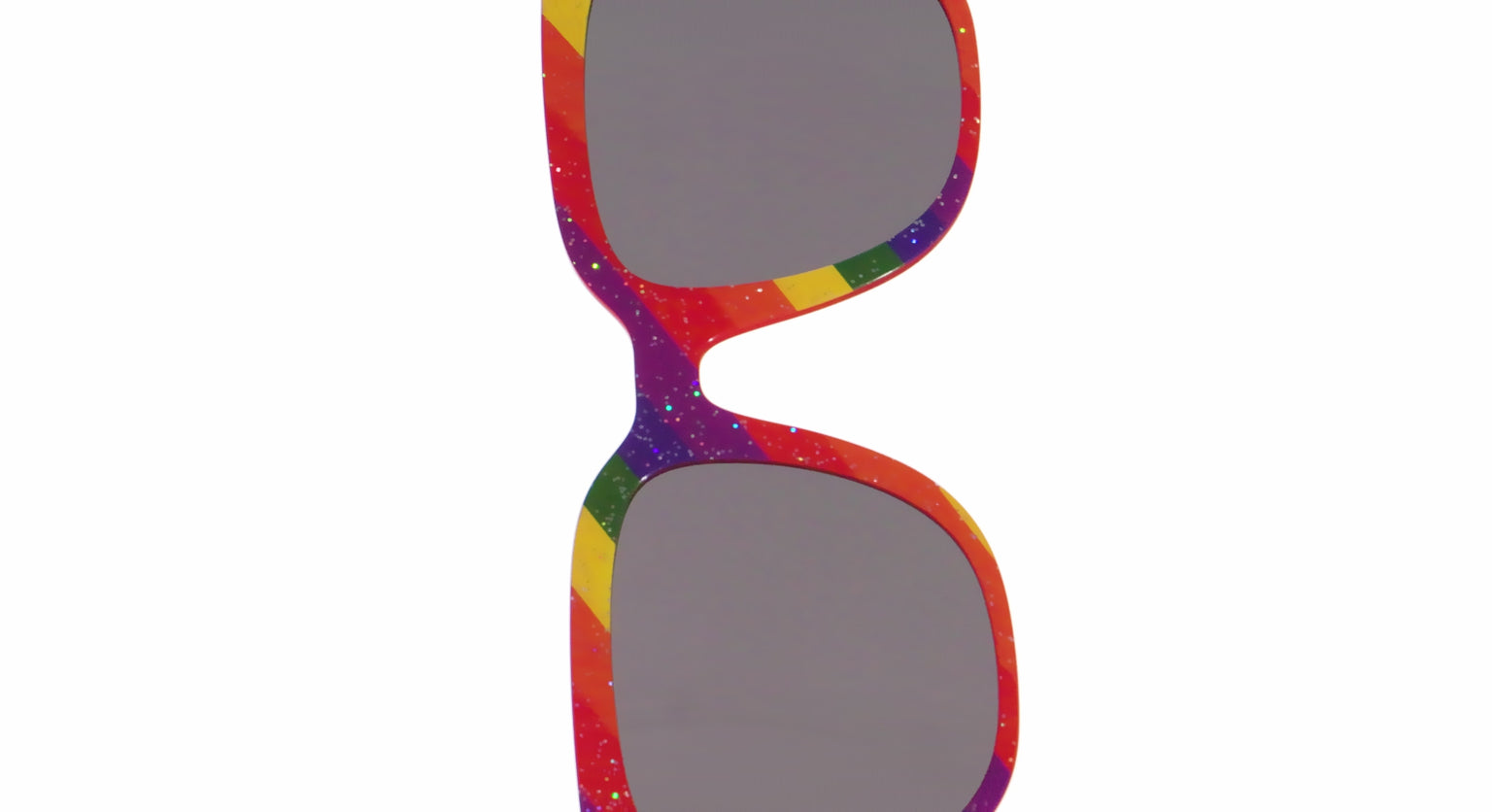 The Polarized Traditional Pride Flag Glitter Sun Top - LifeStyle Thumbnail Video1 - Pair Eyewear