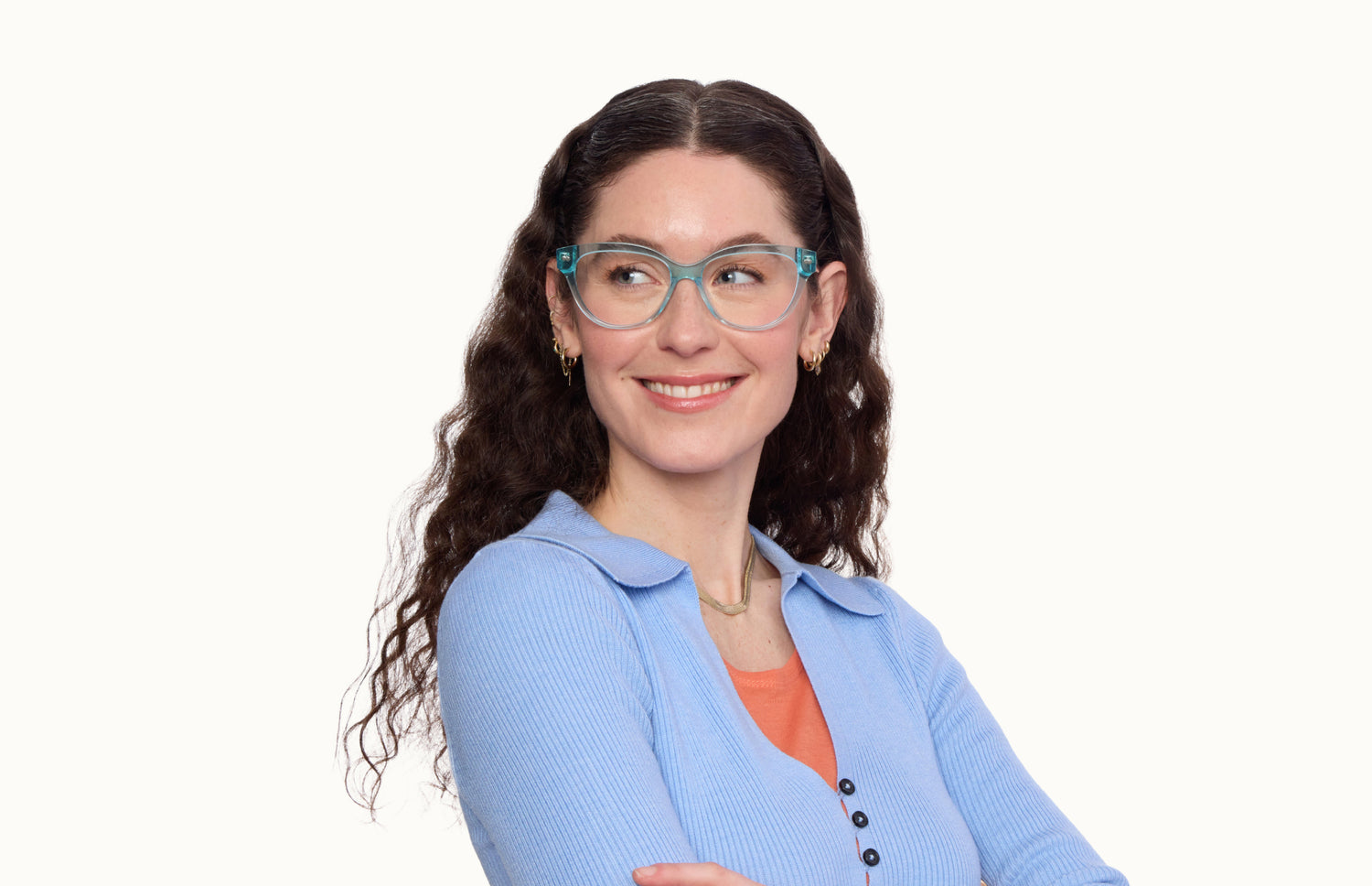 The Quinn - Seafoam Clear - LifeStyle1 - Pair Eyewear
