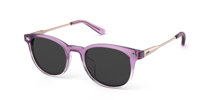 The Reese - Violet Pearlized Gradient Acetate Rose Gold Metal Sun - Thumbnail1 - Pair Eyewear